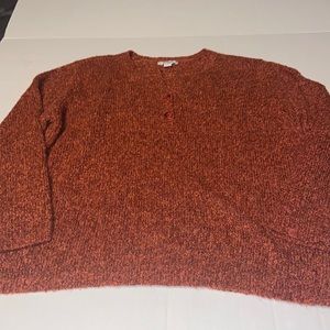 Dress Barn orange brown sweater size 3X